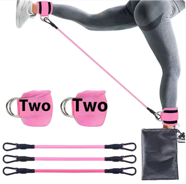 Adjustable Ankle Support Trainer – Resistance Bands with Cuffs